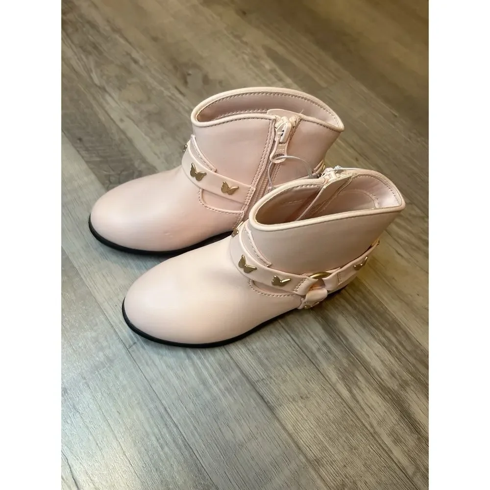 Toddler Girls Harness Western Boots Pink NWT, Cat & Jack Size 9